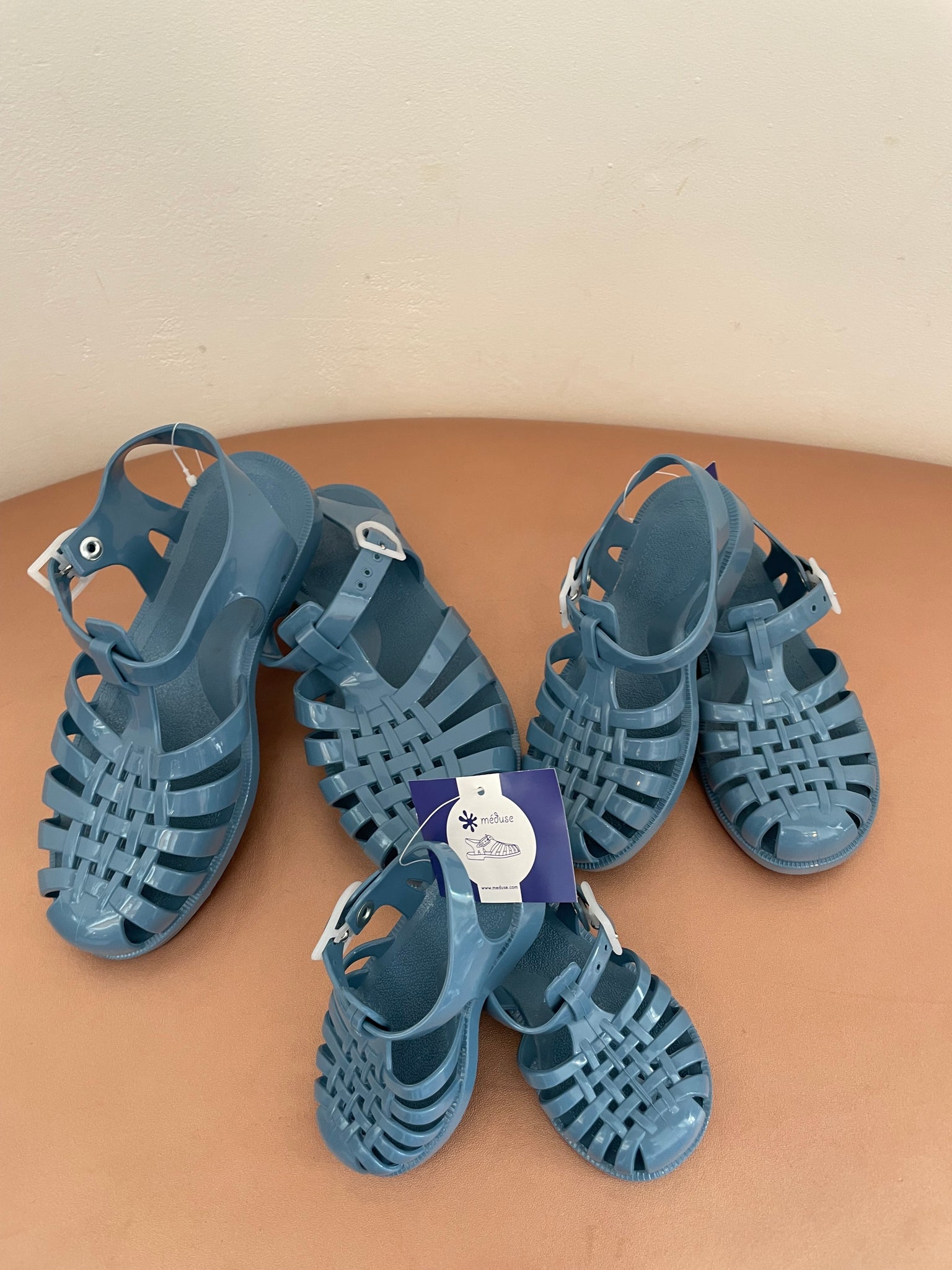 Sandale plage Méduse couleur bleu denim