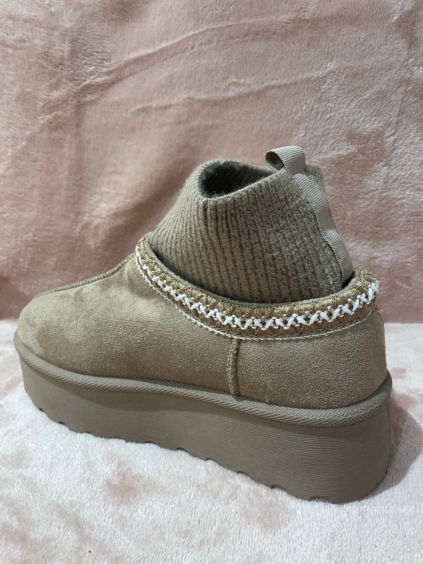 Sabot mules chaussette fourrée