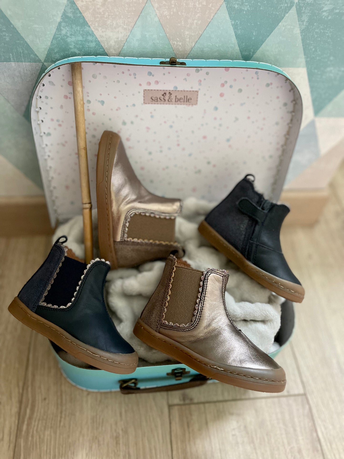 Bottines bronze Babybotte