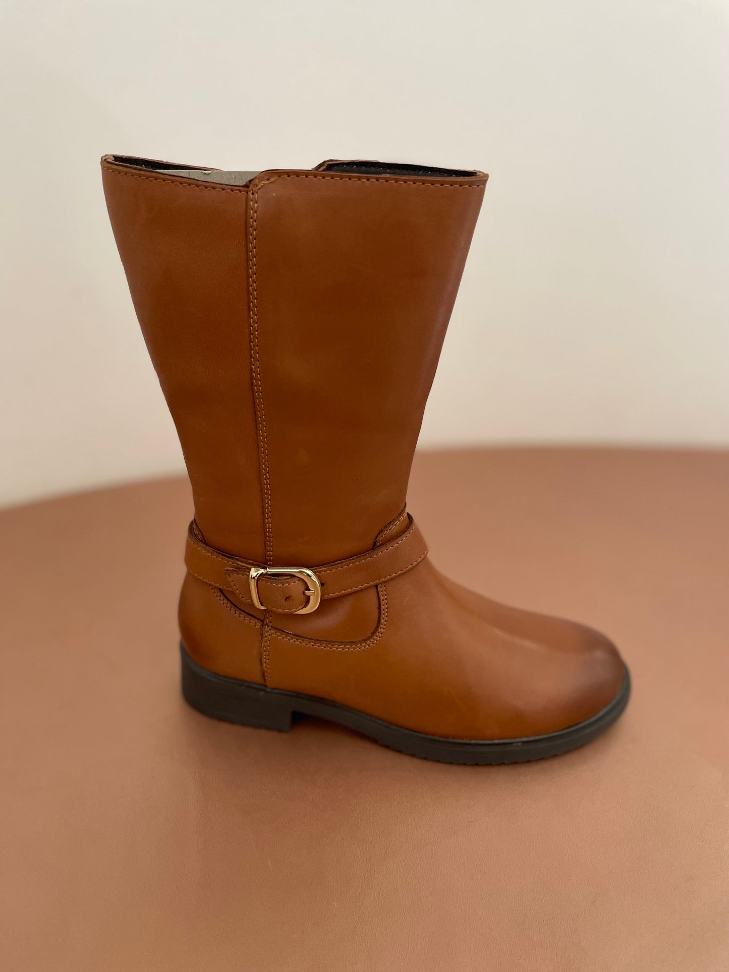 Botte fille camel